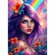 Puzzle Alipson Regenbogenmädchen 500 Teile