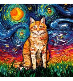 Alipson Orange Tabby Night Puzzle 1000 Teile