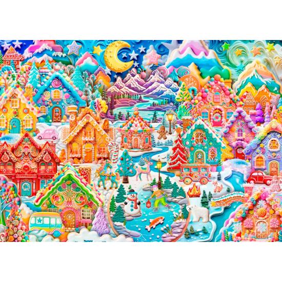 Puzzle Alipson Bunte Cookietown-Nacht 1500 Teile Puzzle Alipson Bunte Cookietown-Nacht 1500 Teile