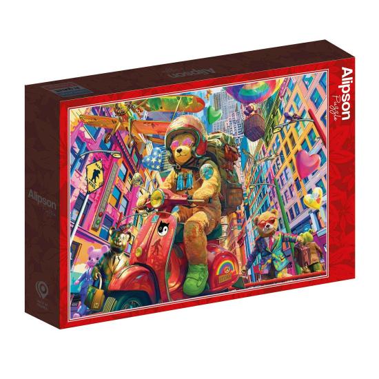 Puzzle Alipson Teddy unterwegs 1000 Teile
