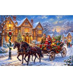 Puzzle Alipson Weihnachtskutschenfahrt 1000 Teile