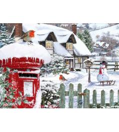 Puzzle Alipson Rotkehlchen Im Schnee 500 Teile