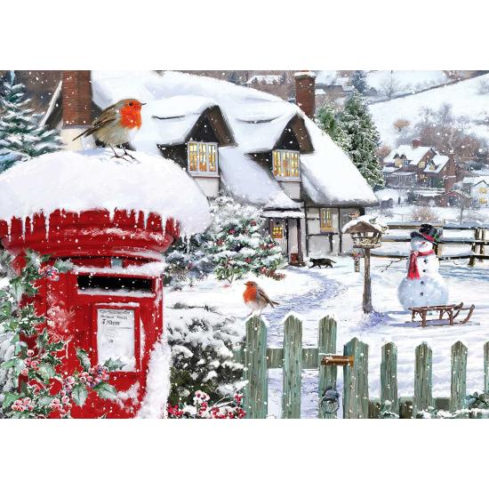 Puzzle Alipson Rotkehlchen Im Schnee 500 Teile