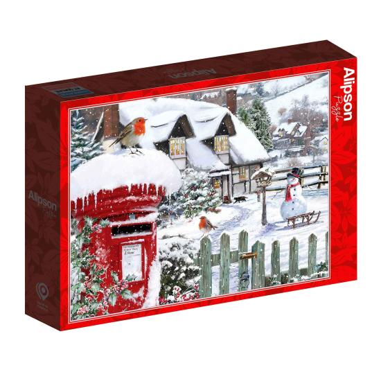 Puzzle Alipson Rotkehlchen Im Schnee 500 Teile