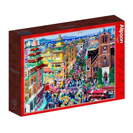 Puzzle Alipson San Francisco, Chinatown 1000 Teile