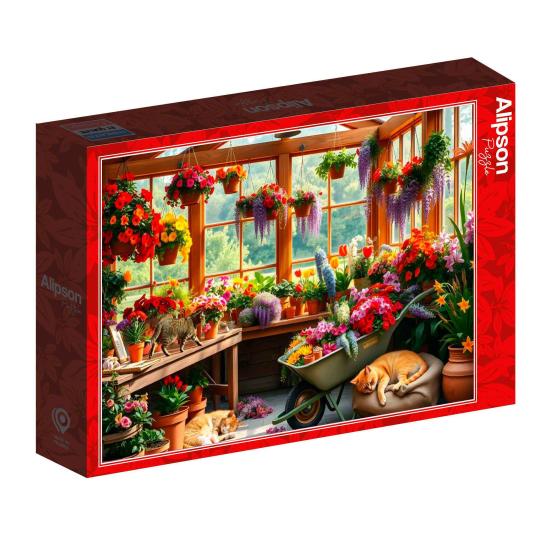 Puzzle Alipson Nickerchen Im Gewächshaus 1000 Teile
