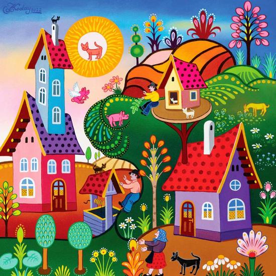 Puzzle Alipson Katzensonne 1000 Teile