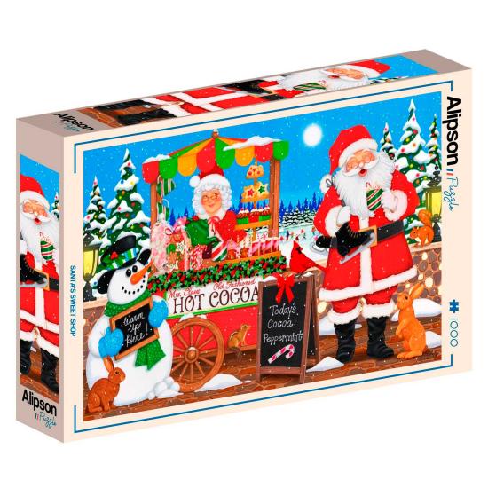 Puzzle Alipson Weihnachtsmanns Süßwarenladen 1000 Teile