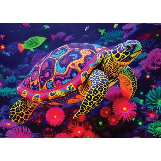 Alipson Puzzle Regenbogen-Schildkröte 500 Teile