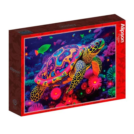 Alipson Puzzle Regenbogen-Schildkröte 500 Teile