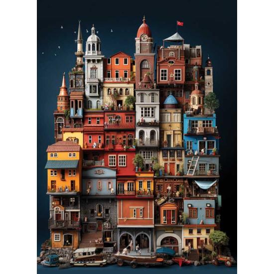 Anatolisches Balat-Puzzle mit 1000 Teilen Anatolisches Balat-Puzzle mit 1000 Teilen