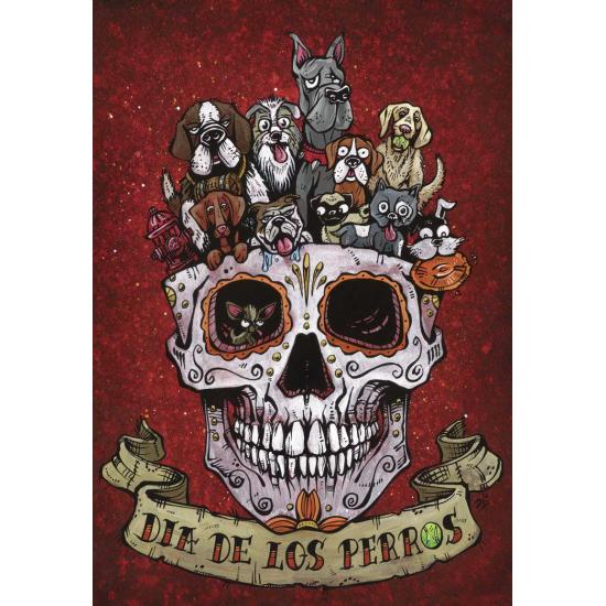 Anatolisches Halloween-Schädel-Puzzle 2 x 500 Teile