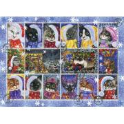 Anatolisches Puzzle Weihnachtskollektion Katzenstempel 1000 Teil