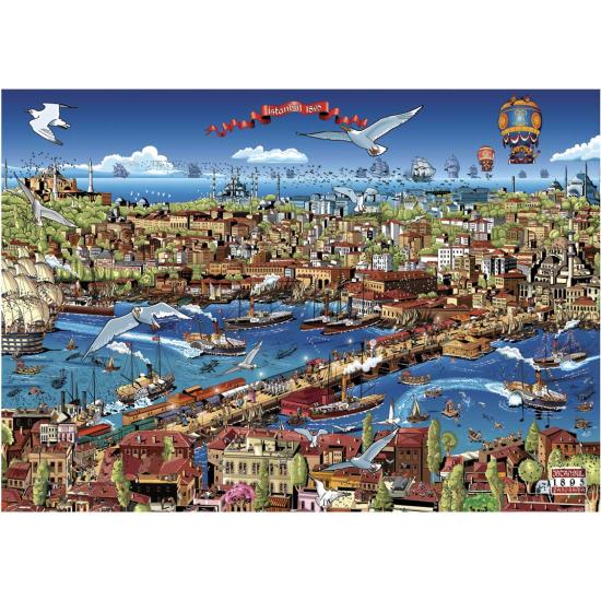 Anatolisches Puzzle Istanbul im Jahr 1895 mit 3000 Teilen Anatolisches Puzzle Istanbul im Jahr 1895 mit 3000 Teilen