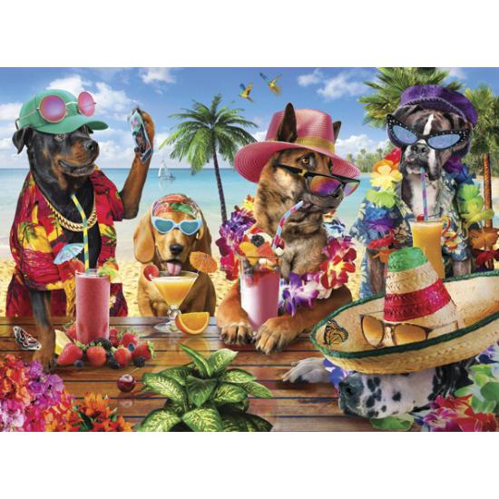 Anatolisches Puzzle „Hundeparty am Strand“ 1000 Teile