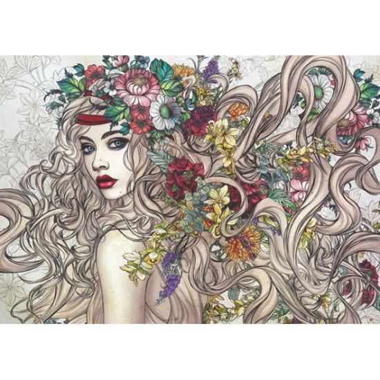 Anatolisches Flower-Power-Puzzle mit 1500 Teilen