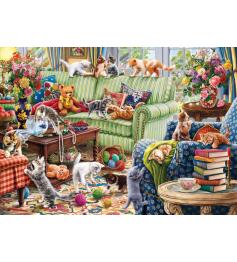 Anatolisches Puzzle Kätzchen im Wohnzimmer 1500 Teile