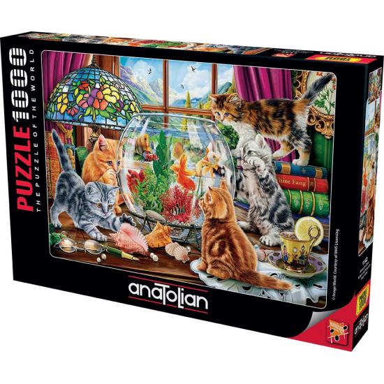 Anatolische Kätzchen und Aquarium Puzzle 1000 Teile