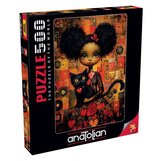 Puzzle Anatolian Gato Negro 500 Teile