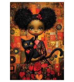 Puzzle Anatolian Gato Negro 500 Teile