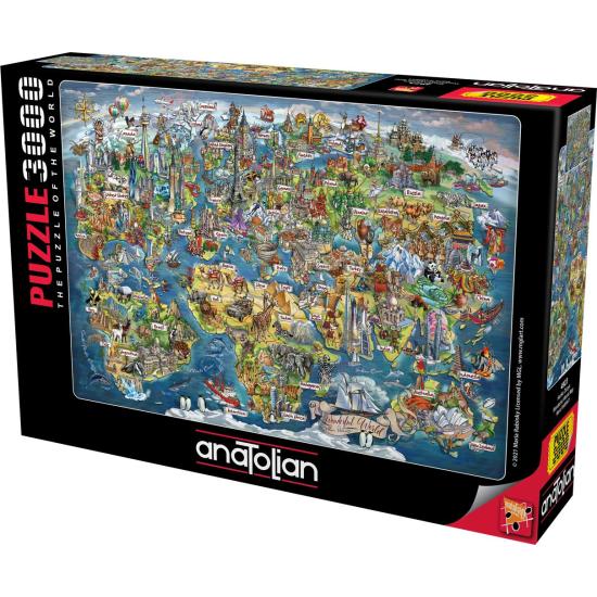 Anatolische Wahrzeichen der Welt Puzzle 3000 Teile Anatolische Wahrzeichen der Welt Puzzle 3000 Teile