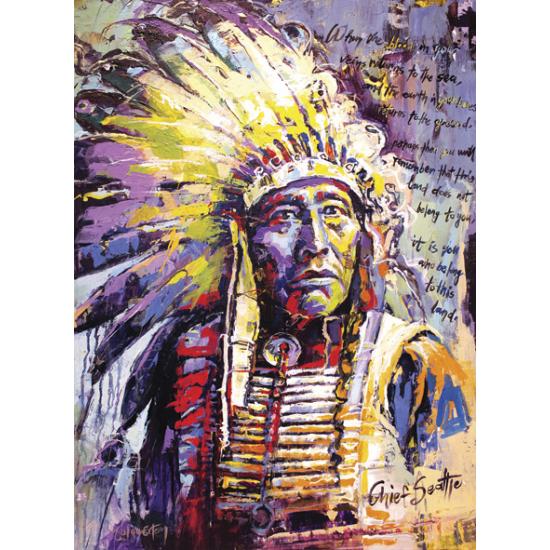 Anatolisches Seattle-Indianerhäuptling-Puzzle, 1000 Teile