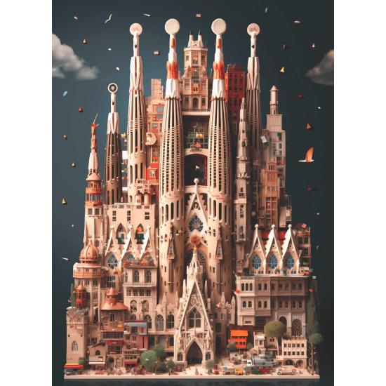 Puzzle Anatolian La Sagrada Familia mit 1000 Teilen