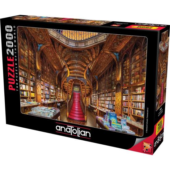 Anatolisches Puzzle Lello Buchhandlung, Porto 2000 Teile