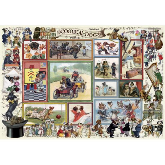 Anatolisches Puzzle Süße Comic-Kätzchen und Hunde 2 x 500 Teile
