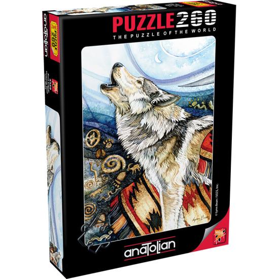 Anatolischer heulender Wolf Puzzle 260 Teile
