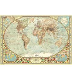 Anatolisches Weltkartenpuzzle, 2000-teilige Weltkarte