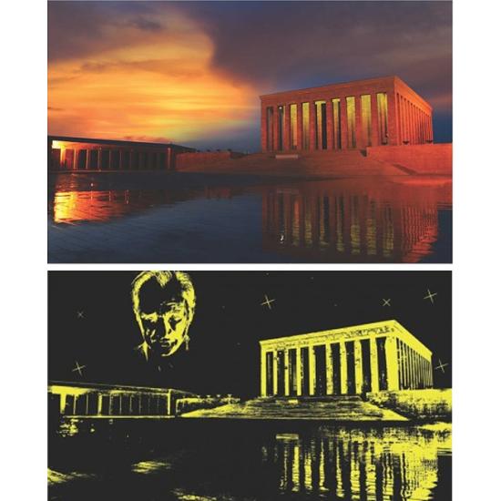 Anatolisches Mausoleum von Atatürk Neon 1000-teiliges Puzzle