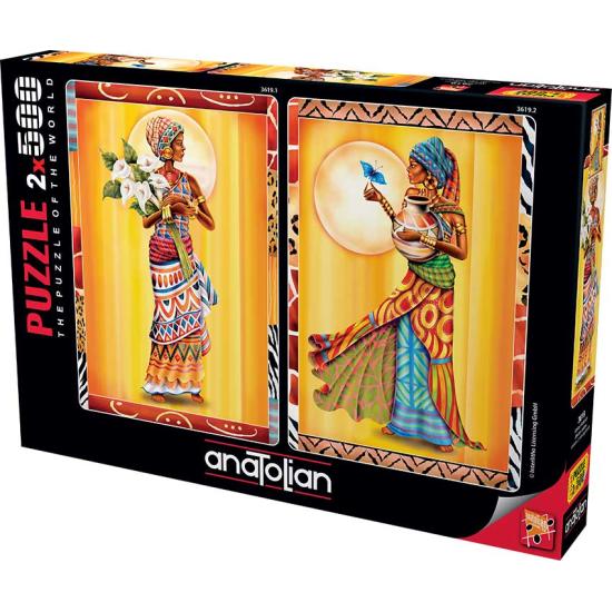 Anatolisches Puzzle Afrikanische Frauen 2 x 500 Teile