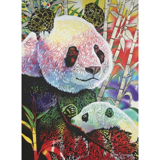 Anatolisches Regenbogen-Panda-Puzzle 1000 Teile