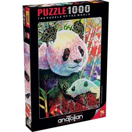 Anatolisches Regenbogen-Panda-Puzzle 1000 Teile