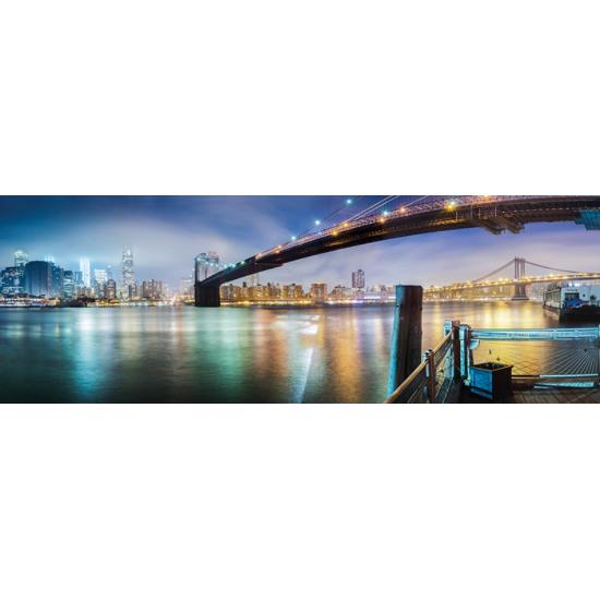 1000-teiliges anatolisches Panorama-Puzzle „Brooklyn Bridge“.