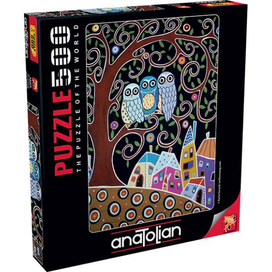 Anatolisches Puzzle Drei Eulen mit 500 Teilen