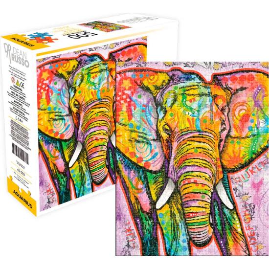 Mehrfarbiges Wassermann-Elefant-Puzzle mit 500 Teilen