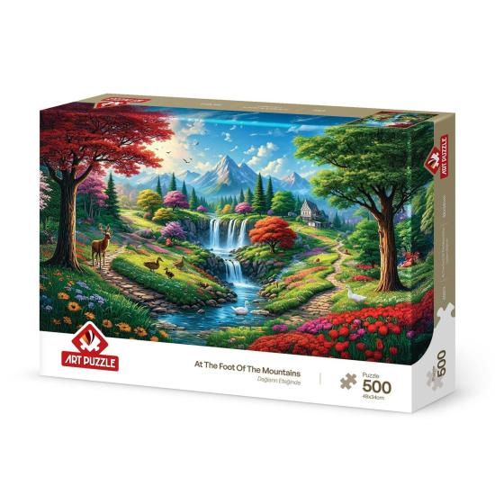 Puzzle Art Puzzle Am Fuße Der Berge 500 Teile