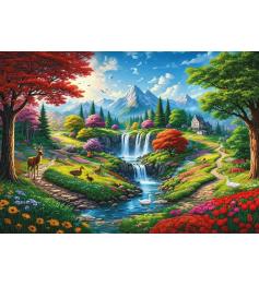 Puzzle Art Puzzle Am Fuße Der Berge 500 Teile