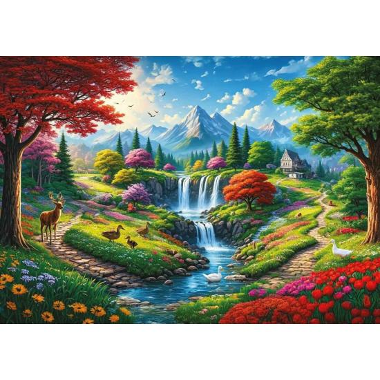 Puzzle Art Puzzle Am Fuße Der Berge 500 Teile
