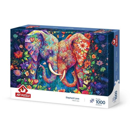Puzzle Art Puzzle Elefantenliebe 1000 Teile