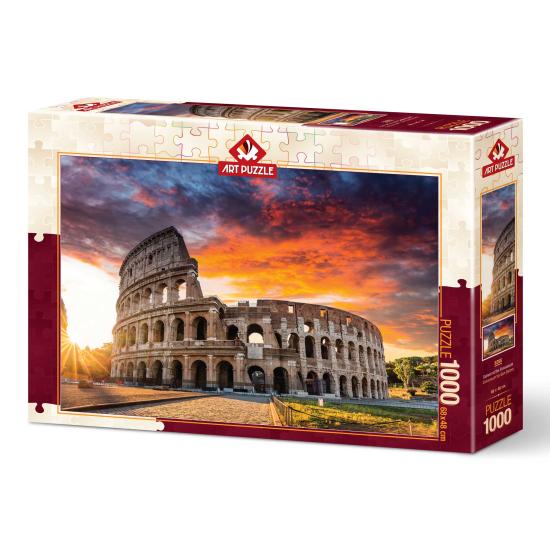 Puzzle Art Puzzle Sonnenuntergang am Kolosseum 1000 Teile