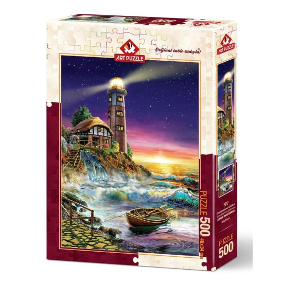 Puzzle Art Puzzle Sonnenuntergang am Leuchtturm 500 Teile