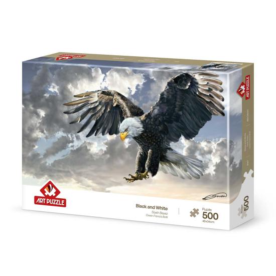 Puzzle Art Puzzle Balck and While, American Eagle 500 Teile