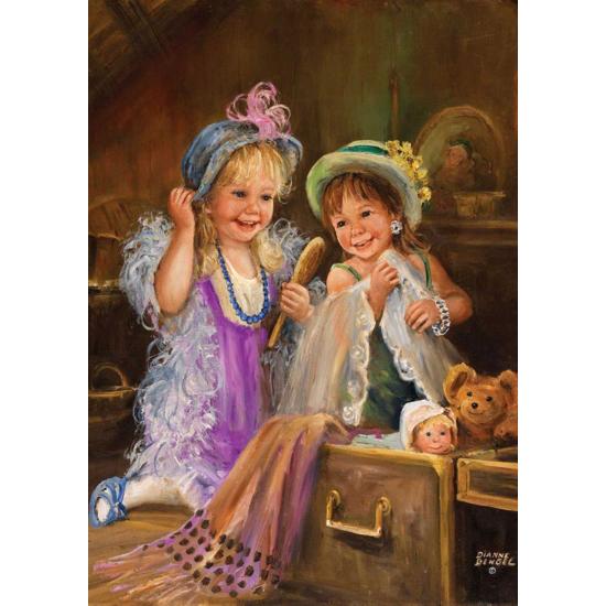 Puzzle Art Puzzle Beauties in the Attic 1000 Teile