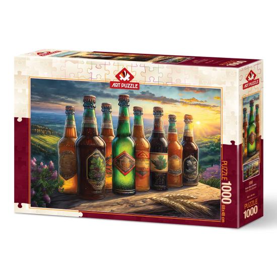 Puzzle Art Retro Bierflaschen Puzzle 1000 Teile