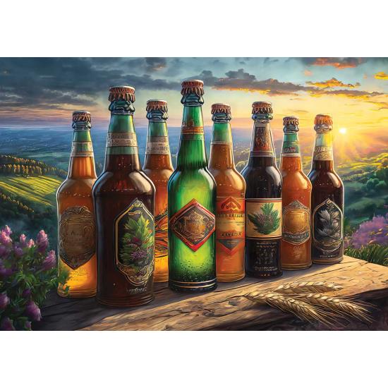 Puzzle Art Retro Bierflaschen Puzzle 1000 Teile