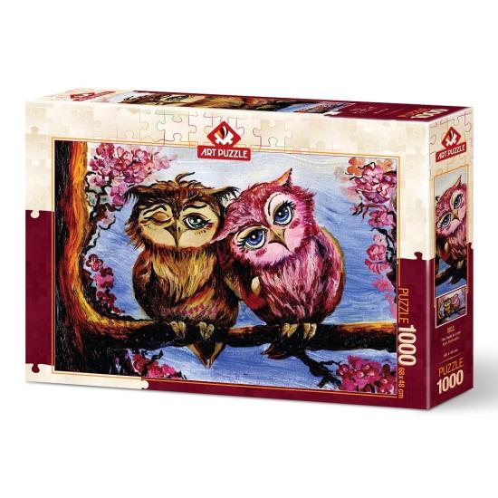 Puzzle Art Puzzle Verliebte Eulen 1000 Teile