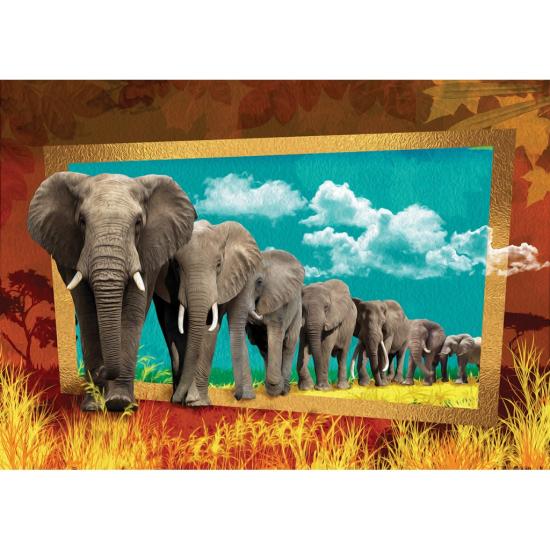Puzzle Art Puzzle Elefantenpfad 1000 Teile